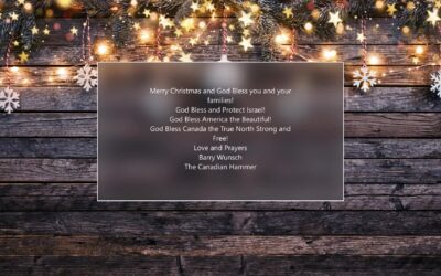 Merry Christmas and God Bless you and your families! God…