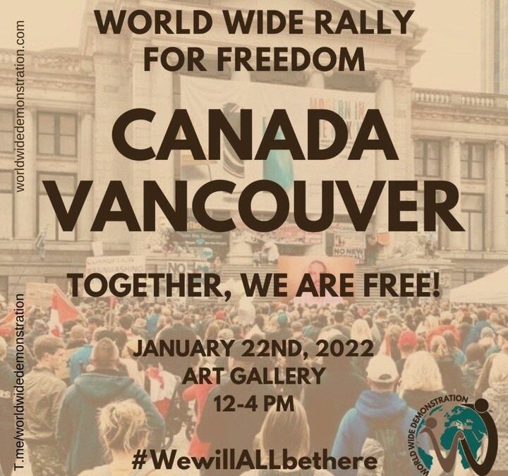 Join Our Igniting Destiny Team at the Vancouver Freedom Rally…