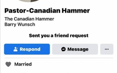 Please note this is another imposter: ‘Pastor – Canadian Hammer’