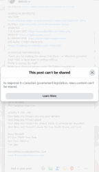 This is what is going on in Canada. We have lost our Freedom of Speech. 07.17.2025